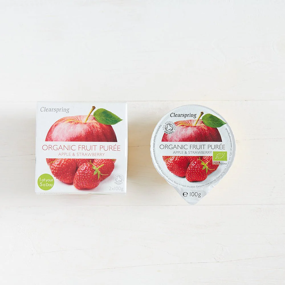 Organic Fruit Purée - Apple & Strawberry - Image 2