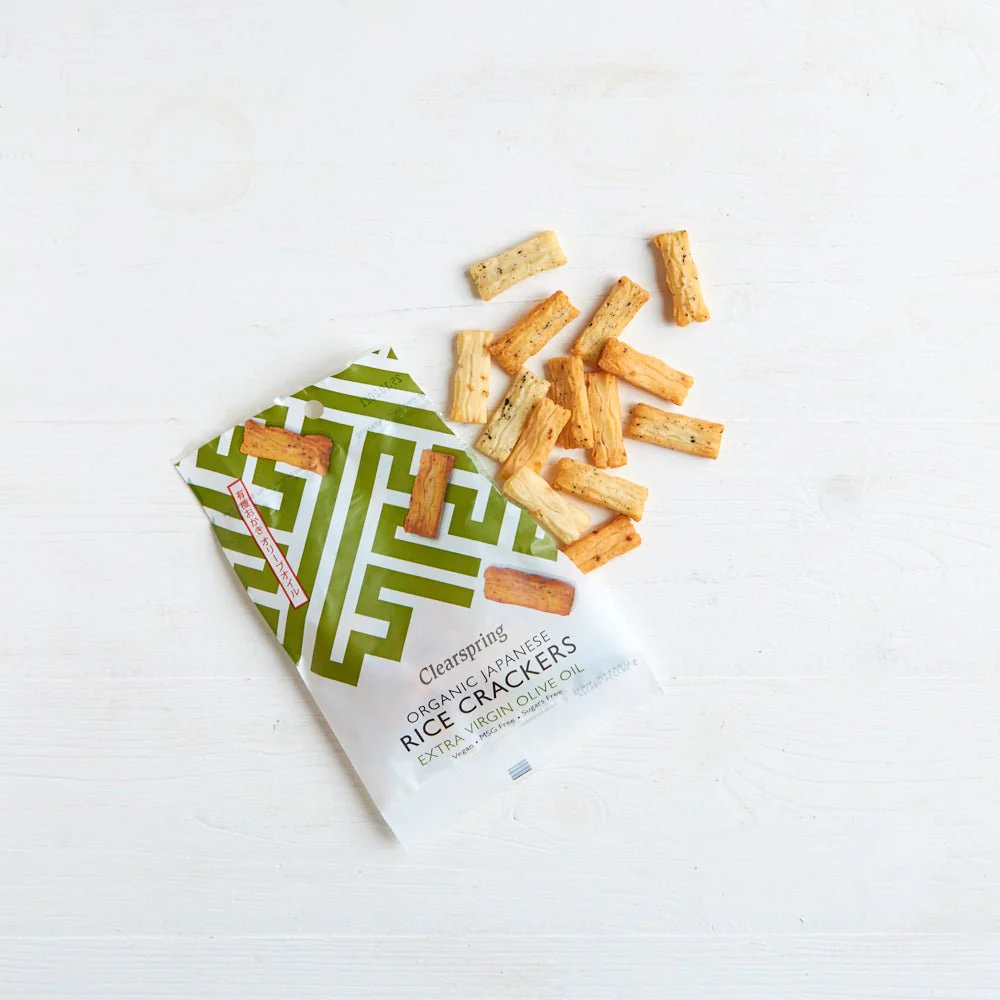 Organic Japanese Rice Crackers - Extra Virgin Olive Oil - Image 4